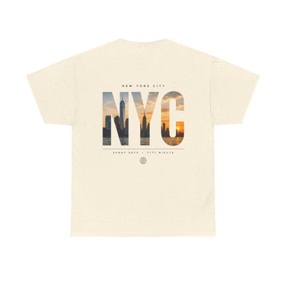 NYC Sunset Photo Tee — New York City Graphic T‑Shirt