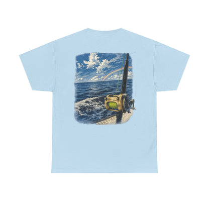 Fishing Reel Ocean Tee — Coastal Sportfishing Graphic T-Shirt