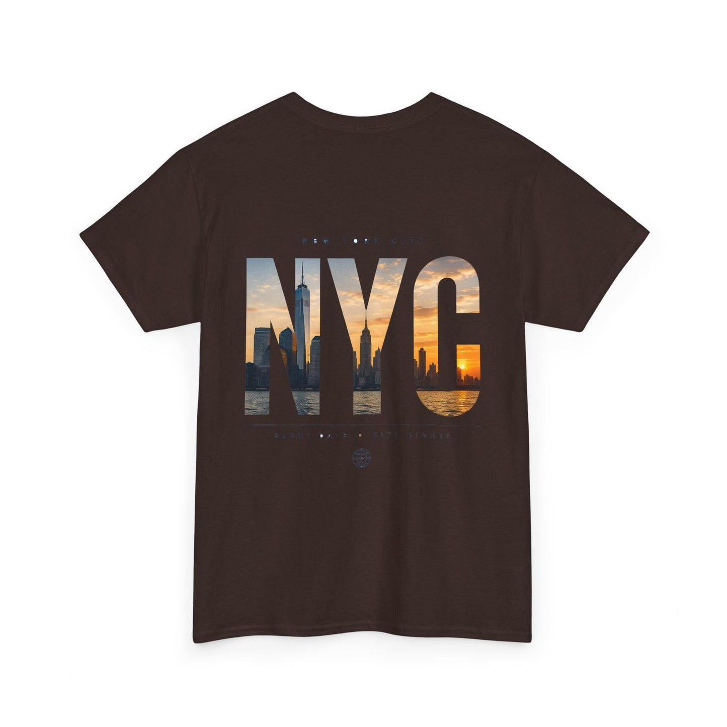 NYC Sunset Photo Tee — New York City Graphic T‑Shirt