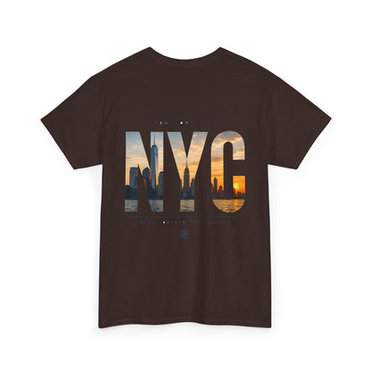 NYC Sunset Photo Tee — New York City Graphic T‑Shirt