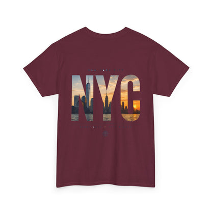 NYC Sunset Photo Tee — New York City Graphic T‑Shirt