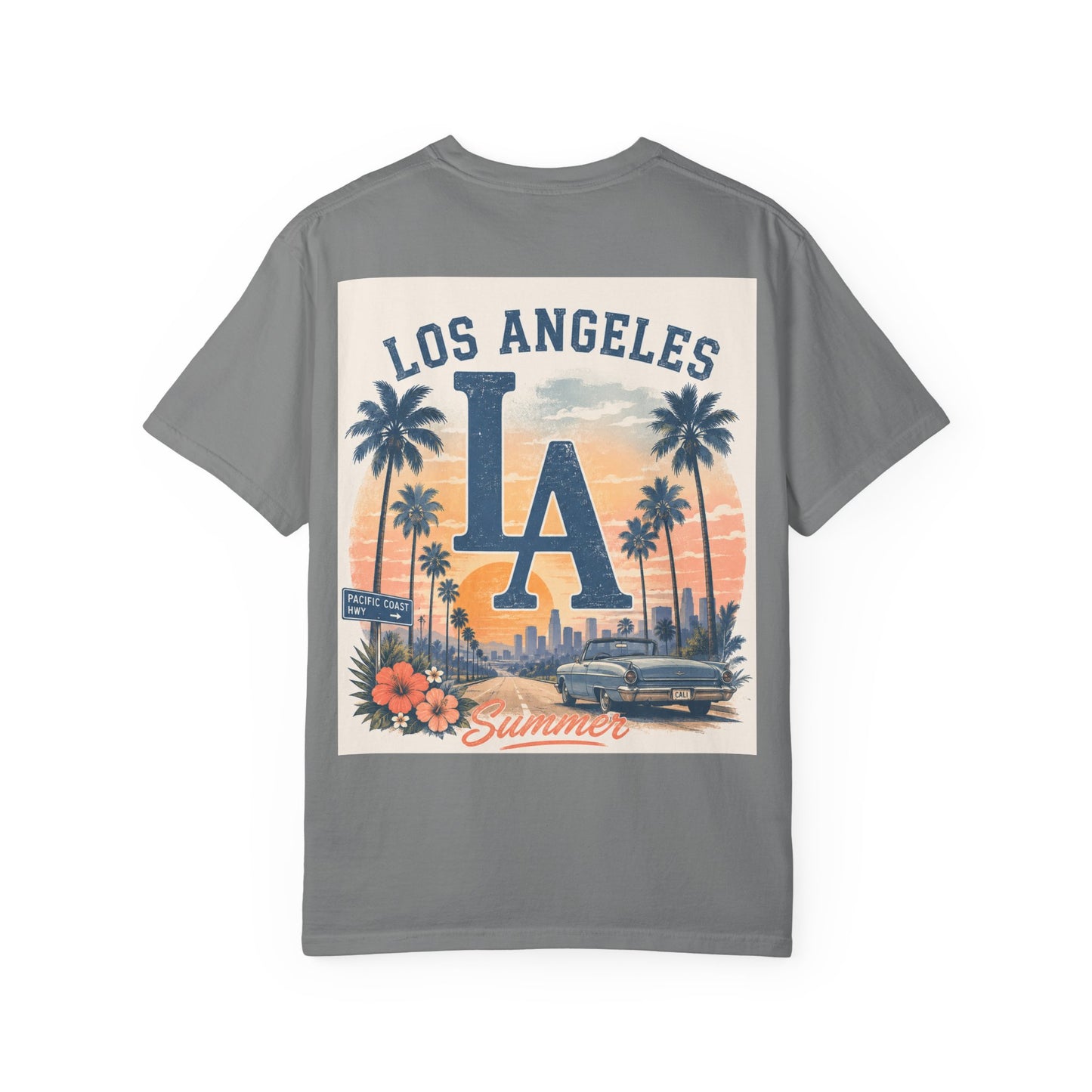 Los Angeles Sunset LA T-Shirt — Vintage Palm Beach Summer Graphic Tee