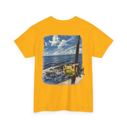Fishing Reel Ocean Tee — Coastal Sportfishing Graphic T-Shirt