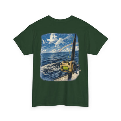 Fishing Reel Ocean Tee — Coastal Sportfishing Graphic T-Shirt