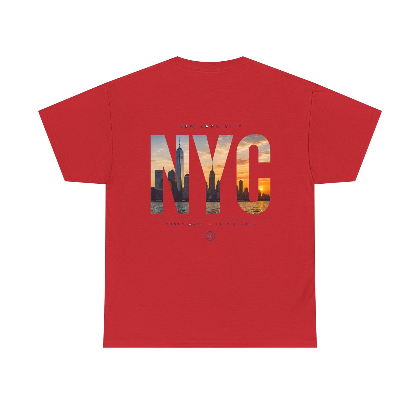 NYC Sunset Photo Tee — New York City Graphic T‑Shirt