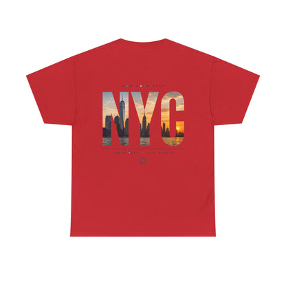 NYC Sunset Photo Tee — New York City Graphic T‑Shirt