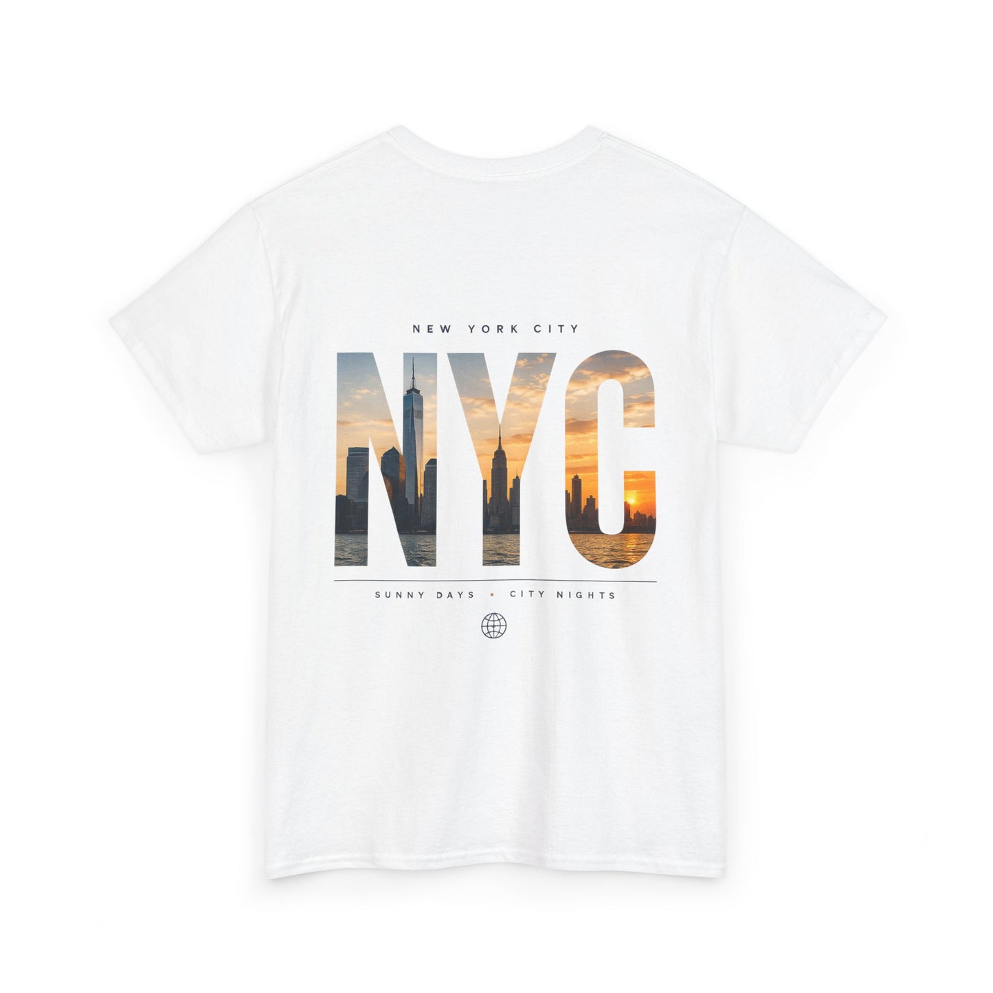 NYC Sunset Photo Tee — New York City Graphic T‑Shirt