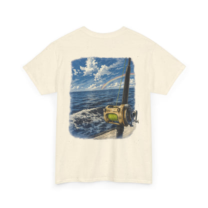 Fishing Reel Ocean Tee — Coastal Sportfishing Graphic T-Shirt