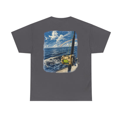 Fishing Reel Ocean Tee — Coastal Sportfishing Graphic T-Shirt