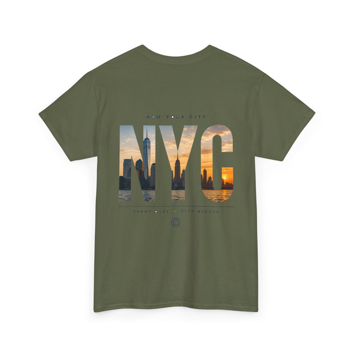 NYC Sunset Photo Tee — New York City Graphic T‑Shirt