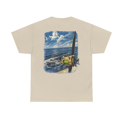 Fishing Reel Ocean Tee — Coastal Sportfishing Graphic T-Shirt