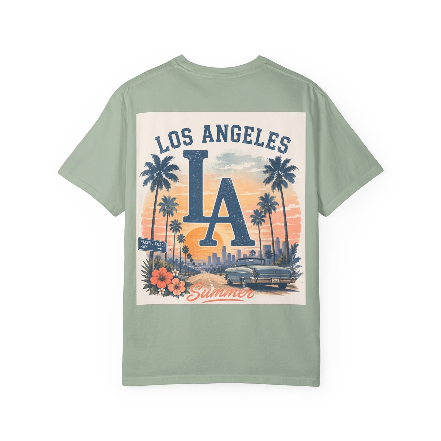 Los Angeles Sunset LA T-Shirt — Vintage Palm Beach Summer Graphic Tee