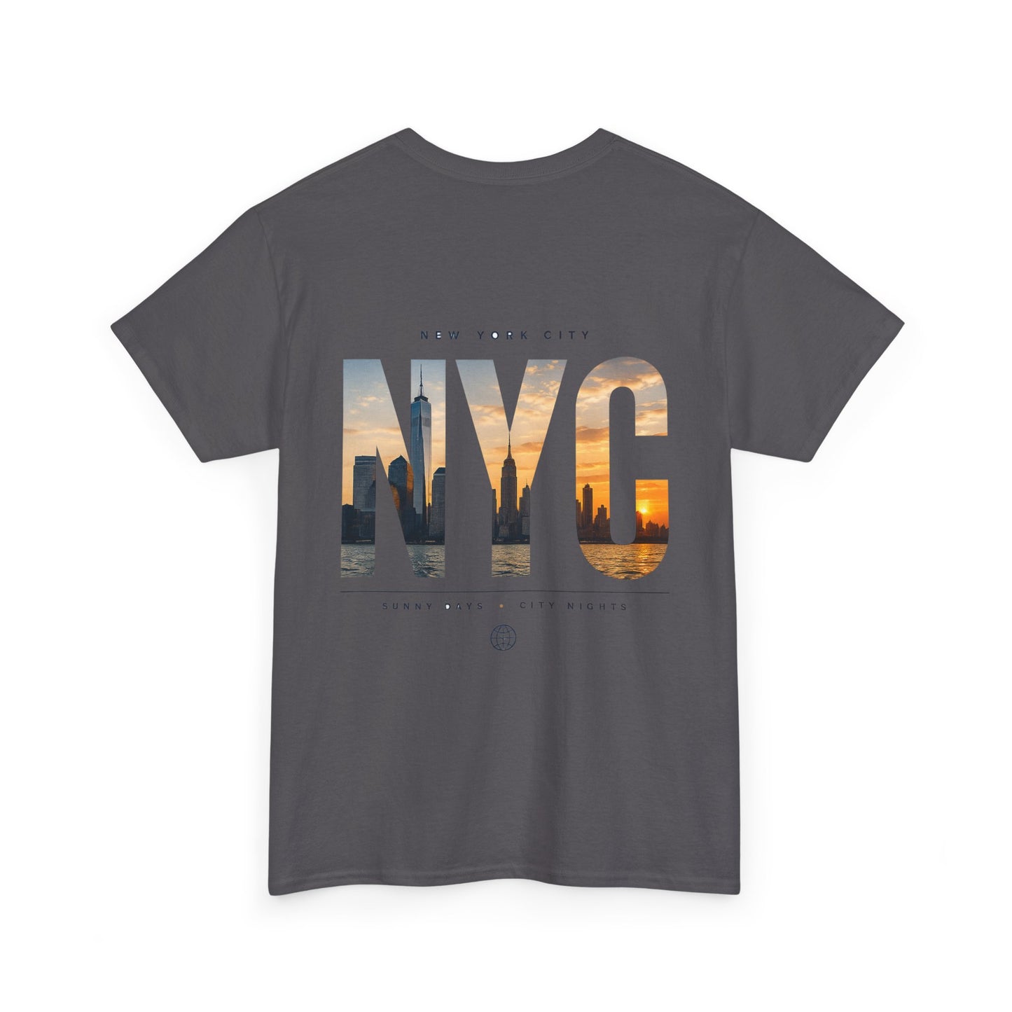 NYC Sunset Photo Tee — New York City Graphic T‑Shirt