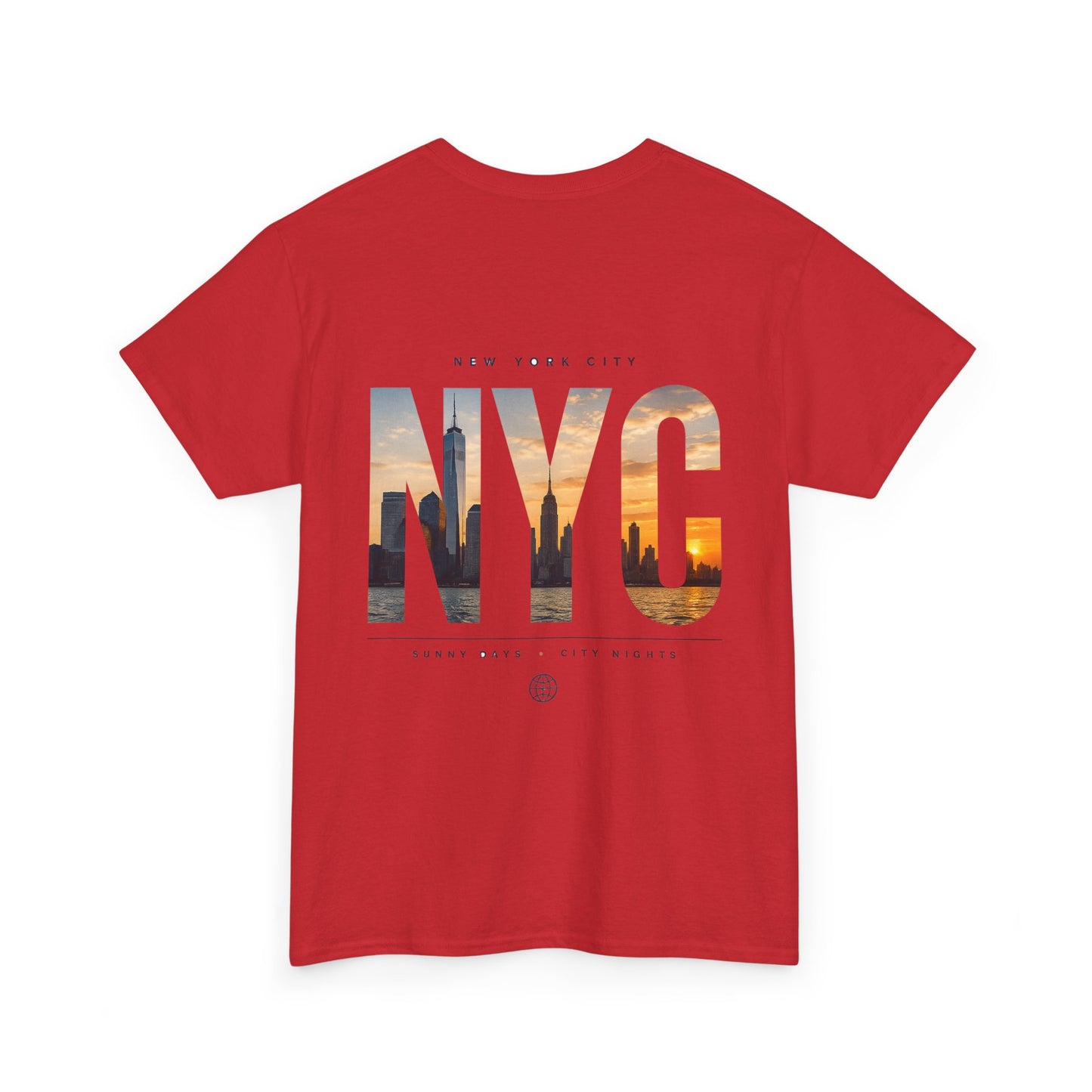 NYC Sunset Photo Tee — New York City Graphic T‑Shirt