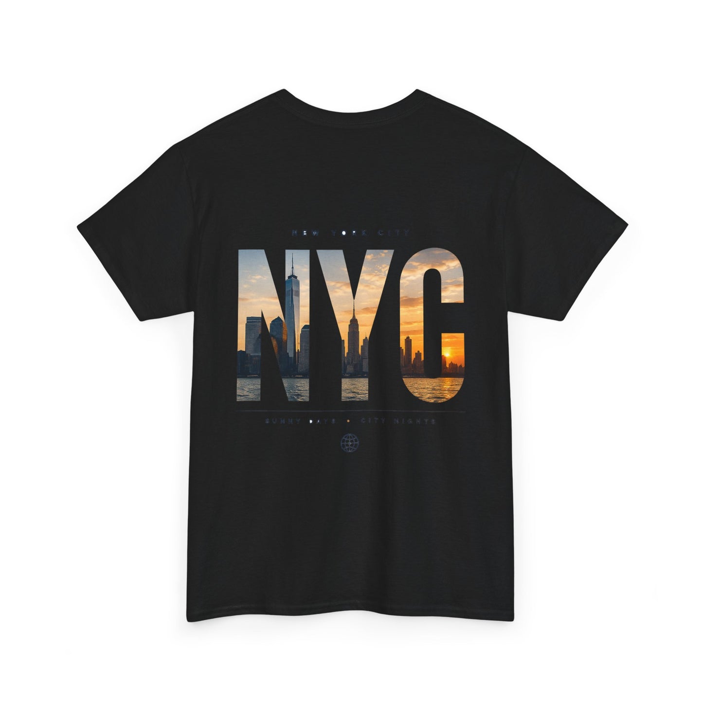 NYC Sunset Photo Tee — New York City Graphic T‑Shirt