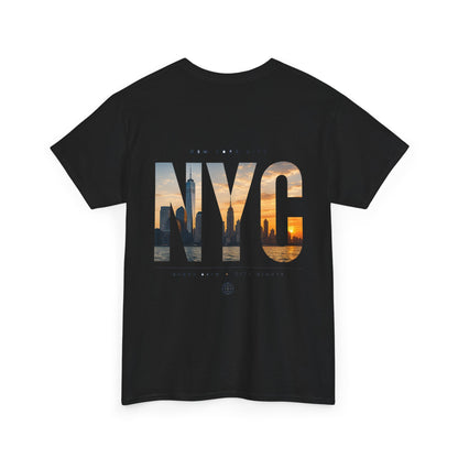NYC Sunset Photo Tee — New York City Graphic T‑Shirt