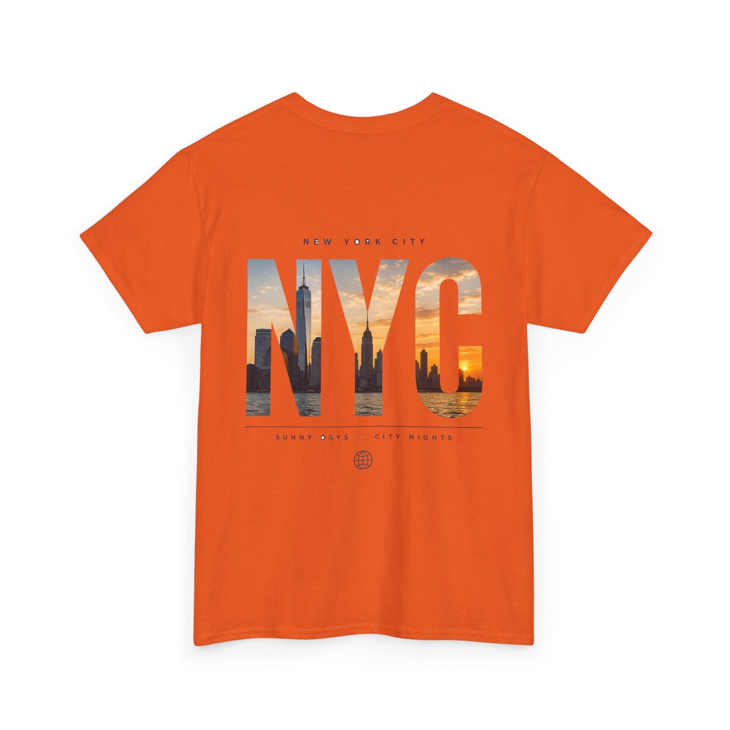 NYC Sunset Photo Tee — New York City Graphic T‑Shirt