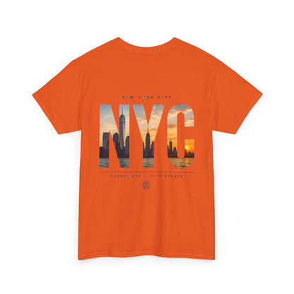NYC Sunset Photo Tee — New York City Graphic T‑Shirt