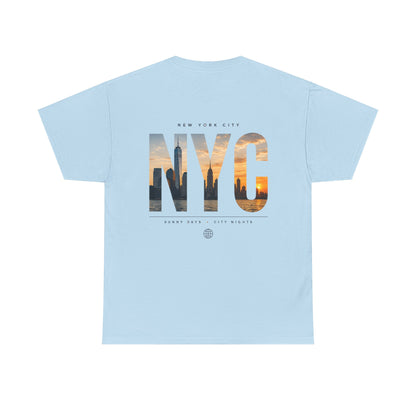 NYC Sunset Photo Tee — New York City Graphic T‑Shirt