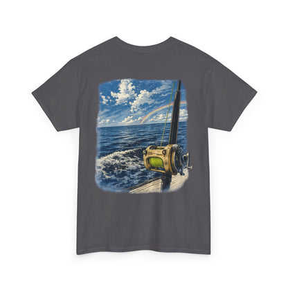 Fishing Reel Ocean Tee — Coastal Sportfishing Graphic T-Shirt