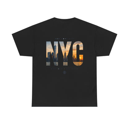 NYC Sunset Photo Tee — New York City Graphic T‑Shirt