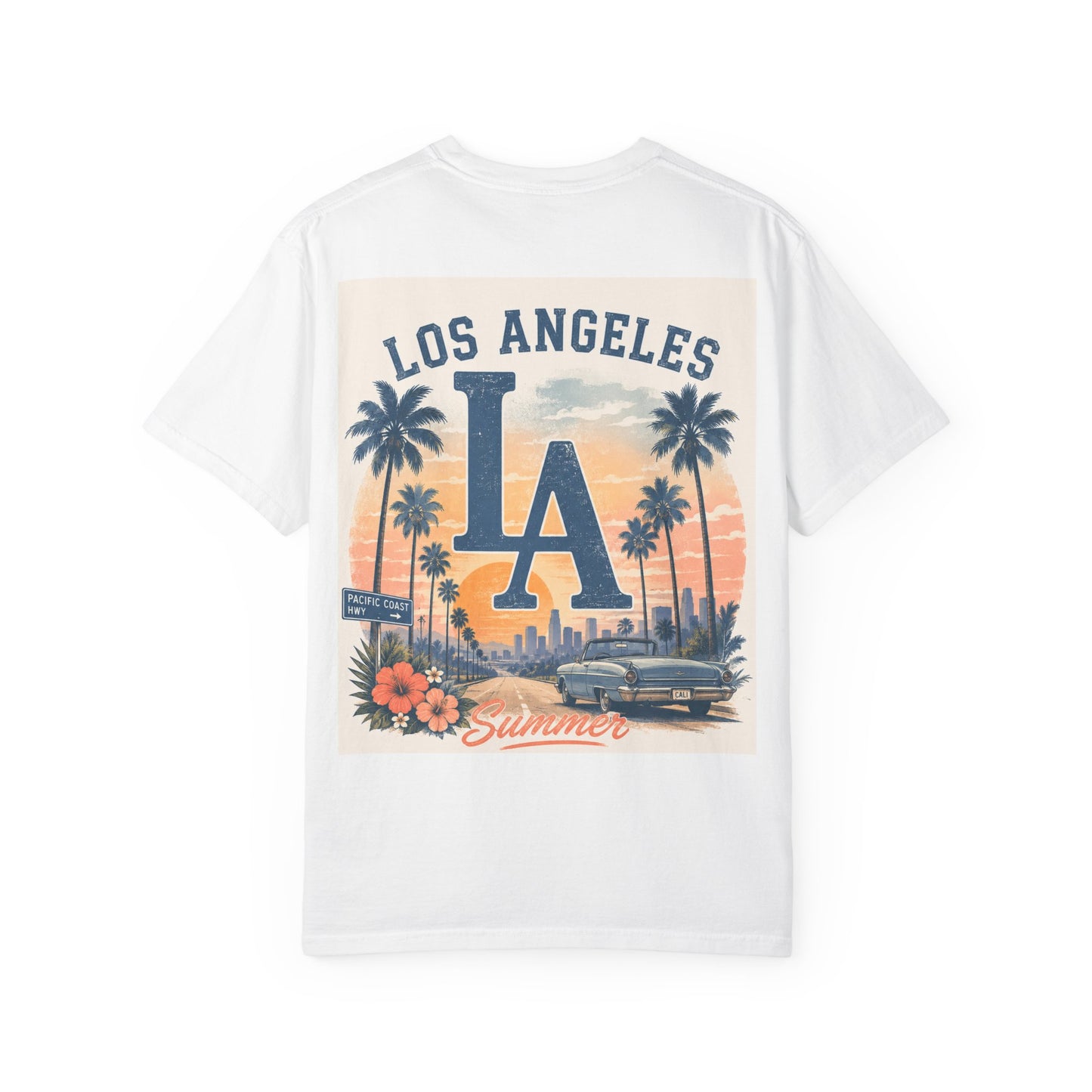 Los Angeles Sunset LA T-Shirt — Vintage Palm Beach Summer Graphic Tee