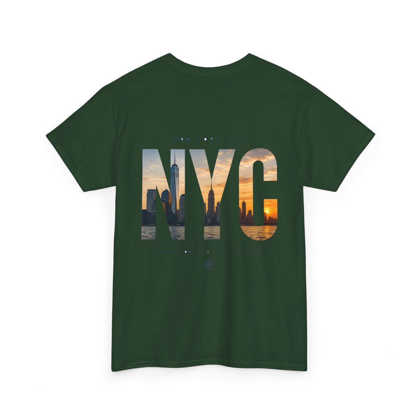 NYC Sunset Photo Tee — New York City Graphic T‑Shirt