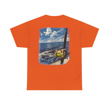 Fishing Reel Ocean Tee — Coastal Sportfishing Graphic T-Shirt