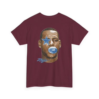 Graphic Tee — Blue Star Face Bubble Design