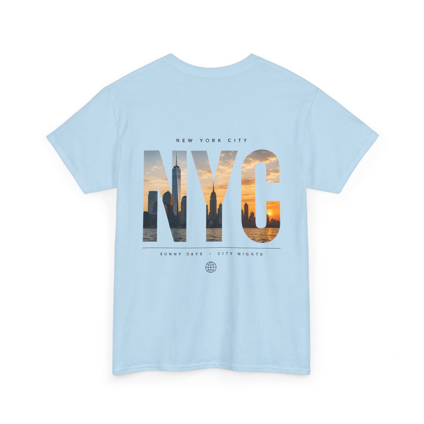NYC Sunset Photo Tee — New York City Graphic T‑Shirt