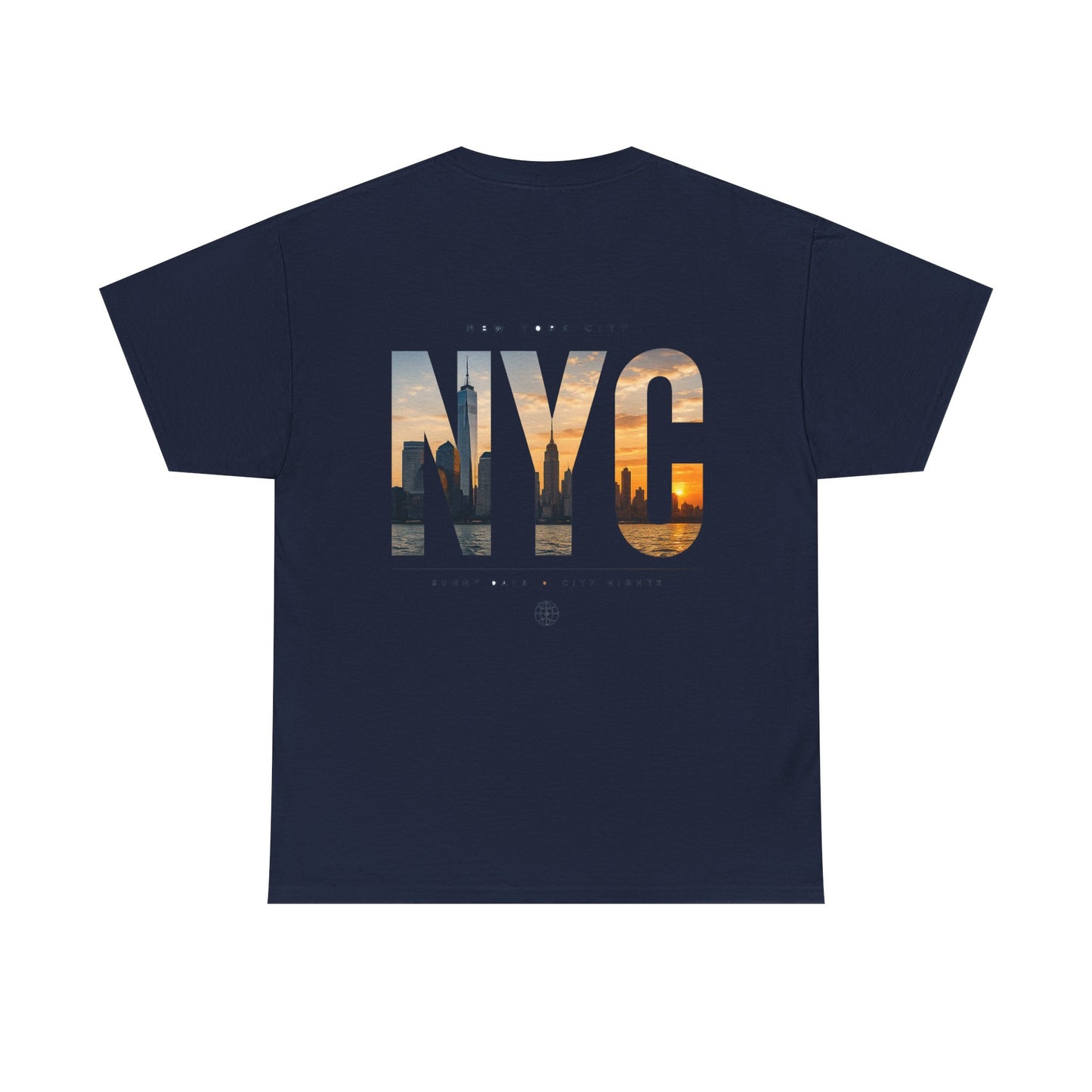 NYC Sunset Photo Tee — New York City Graphic T‑Shirt
