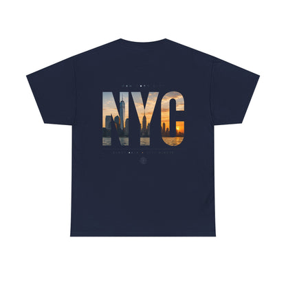 NYC Sunset Photo Tee — New York City Graphic T‑Shirt