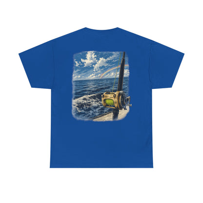 Fishing Reel Ocean Tee — Coastal Sportfishing Graphic T-Shirt
