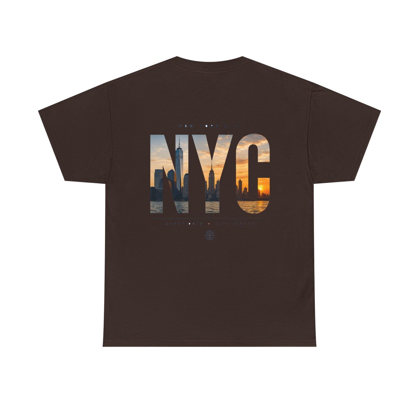 NYC Sunset Photo Tee — New York City Graphic T‑Shirt