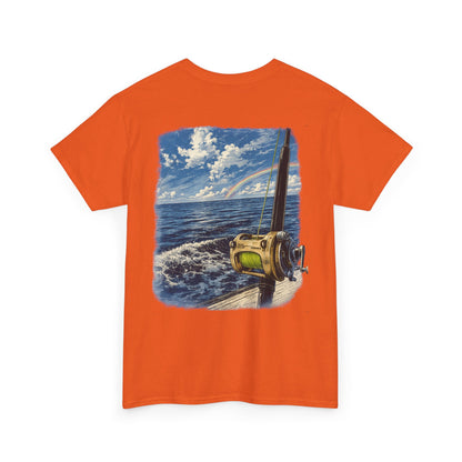 Fishing Reel Ocean Tee — Coastal Sportfishing Graphic T-Shirt