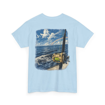 Fishing Reel Ocean Tee — Coastal Sportfishing Graphic T-Shirt