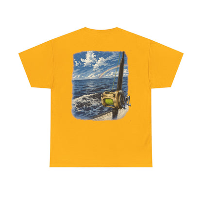 Fishing Reel Ocean Tee — Coastal Sportfishing Graphic T-Shirt