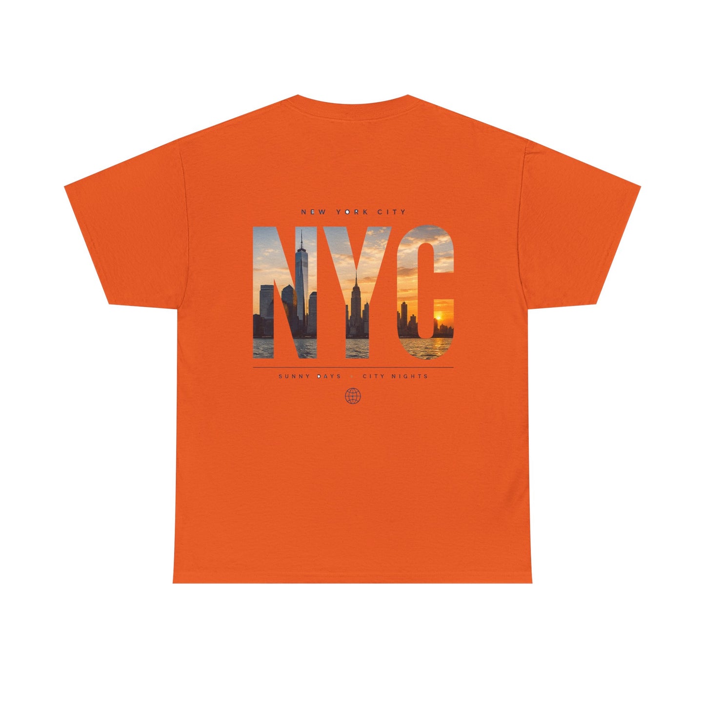 NYC Sunset Photo Tee — New York City Graphic T‑Shirt