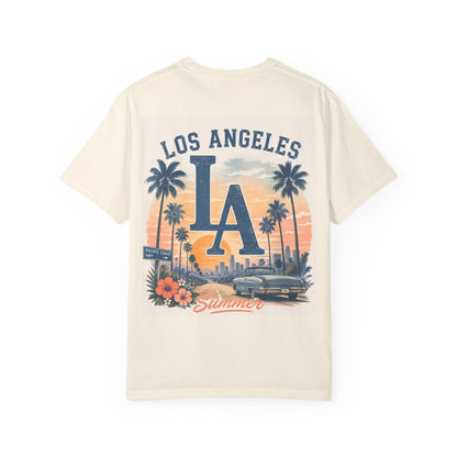 Los Angeles Sunset LA T-Shirt — Vintage Palm Beach Summer Graphic Tee